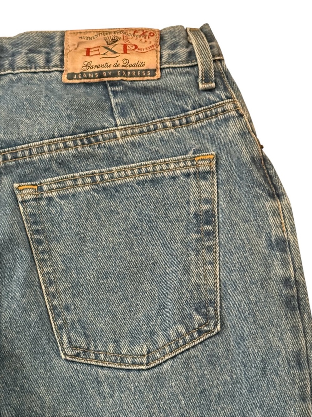 Vintage EXP Express Jeans Womens 13/14 High Rise Mom Jeans Made USA Cotton - Picture 12 of 15